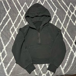 Lululemon Half Zip Oversized Scuba Hoodie / Black